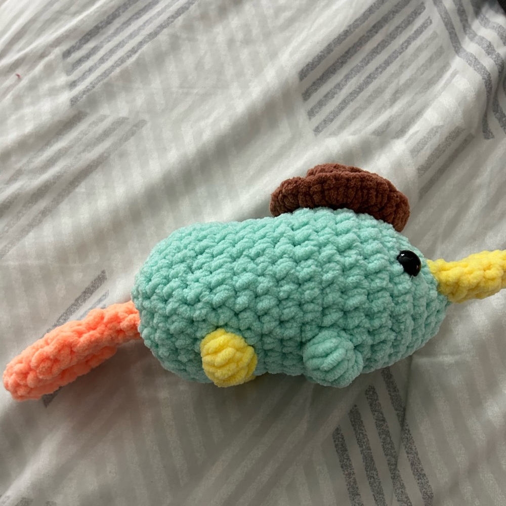 Home mad crochet platypus